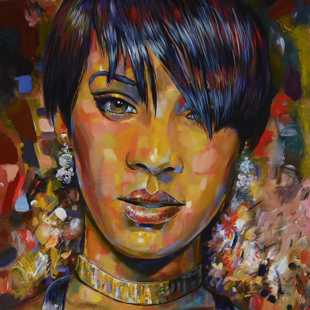 Rihanna by Robert Lyn Nelson, Oil on Canvas