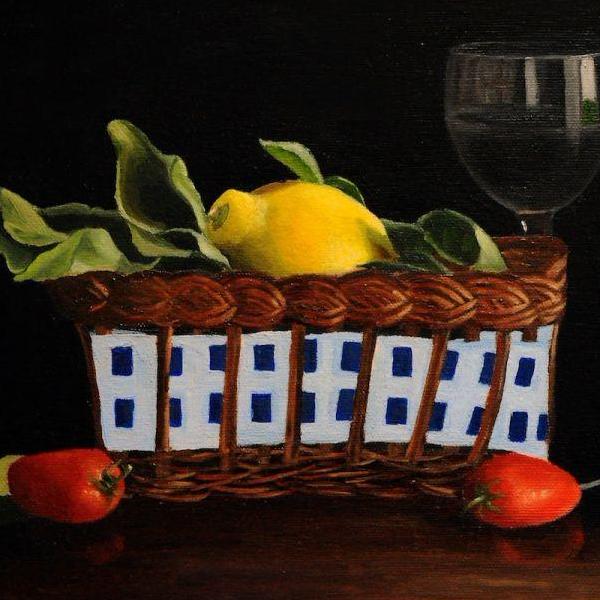 Lemons In A Basket by Sarasvathy TK