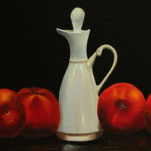 Still Life With Peaches by Sarasvathy TK