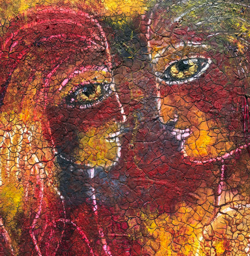 “TWIN SOULS 15” By Jason Lincoln Jeffers, Acrylic on Canvas