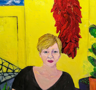 "Praise for Pachamama", By Rebecca E. Volkmann, Mixed Media on Canvas