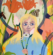 "Lost" By Alexandra Hudson, Acrylic on Canvas