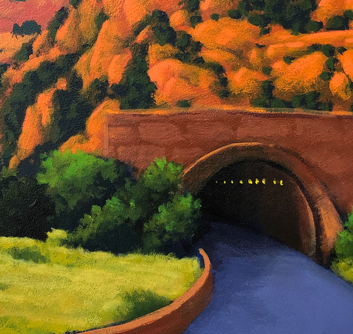 “Tunnel Vision” By Joe A. Oakes  Acrylic on Panel