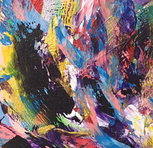 “Untitled 1”  By Chicken, Acrylic on Canvas
