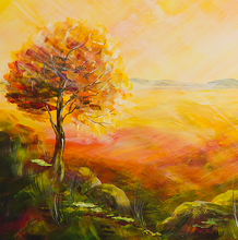 “Sunset” By Olga Verasen, Mixed Media on Canvas