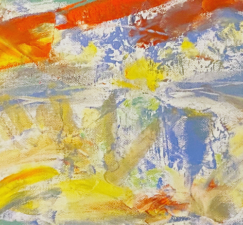 “Rainbow Lush” By Nancy Dimiceli, Oil on Canvas