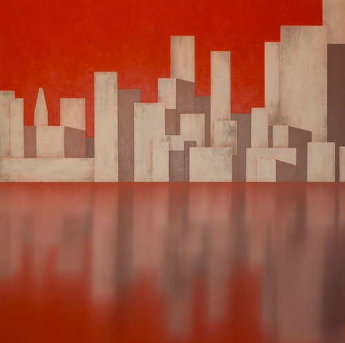 “Midtown” by Hrvoje Malovec, Oil on Canvas