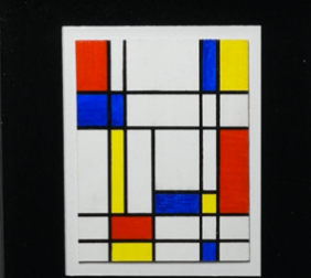 “Piet Mondrian by UniCAT”  by Domenico Gonzi , Acrylic