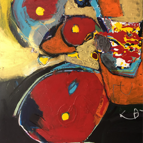 The Juggler by Michael Katz, Multimedia on Stretched Canvas