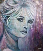 "Brigitte" By Marit Stjernberg, Mixed Media on Canvas