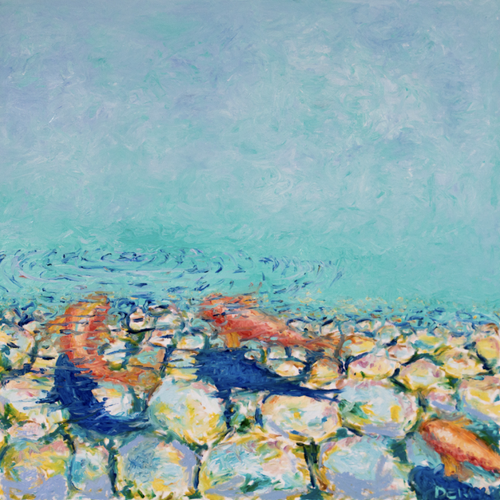 The Transparent Pond by Derly Bellini, Oil on Canvas