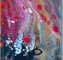 Jubilee Pink by Zahrina Robertson, Contemporary Abstract Acrylic