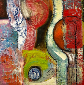 After Awhile by Caryl Gordon, Mixed Media Encaustic on Wood Panel