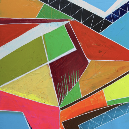 California Poppy by Adel Nasr, Acrylic Piece on Stretched Canvas