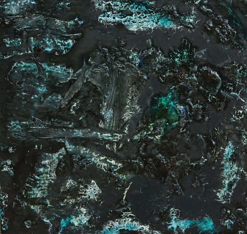 Vultures by David Rampersad Jr., Oil on Wood
