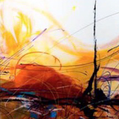 "Rhythm" By Tetyana Bibik, Acrylic on Gallery Canvas