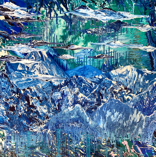 Mother Nature's Mother Board by Evan Sebastian Lagache, Acrylic on Canvas