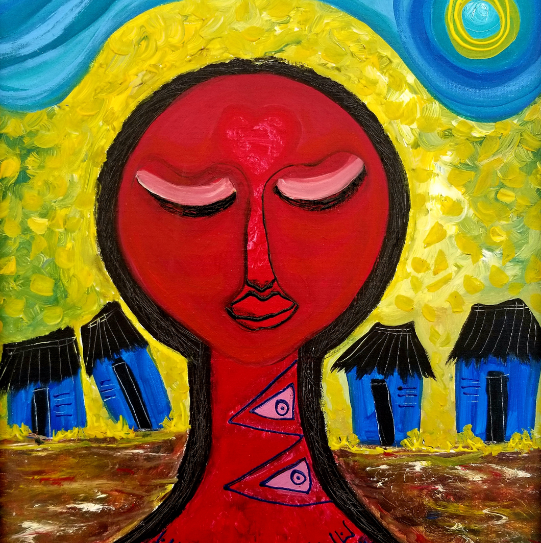 Love Woman by Julio Sanchez, Mixed Media on Canvas