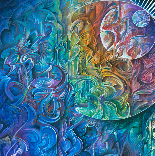 Dawn of Transcendental Jubilance by Derek Carpenter, Acrylic on Canvas