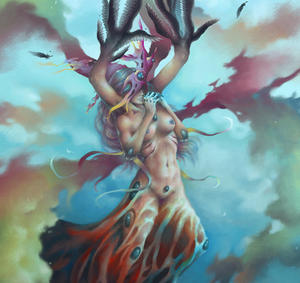 "Archangel of Hurricanes" By Jesus Contreras, Digital Art