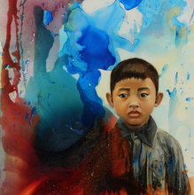 Number222 by Thuy Linh Bennett Kang, Mixed Media on Canvas