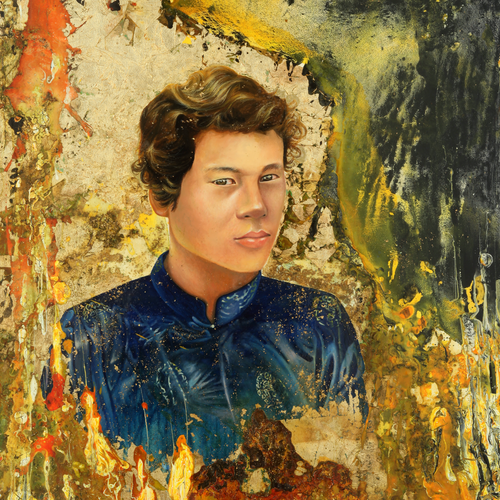 I am by Thuy Linh Bennett Kang, Mixed Media on Canvas