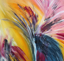 "Peafowl's Dance" By Miroslava Pavuckova., Acrylic on Canvas