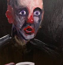 Morning Coffee and Existential Terror by Eli Shaw, Acrylic on Canvas