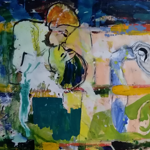 Kiss by Søren Ankarfeldt, Oil on Canvas