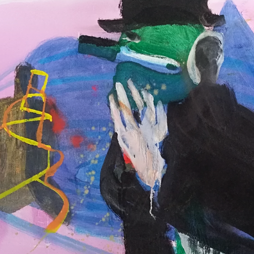 Artist by Søren Ankarfeldt, Oil on Canvas