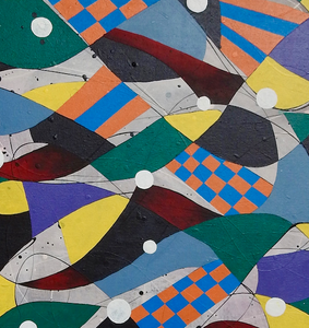 "Disarray" By Zara Khan, Mixed Media on Canvas