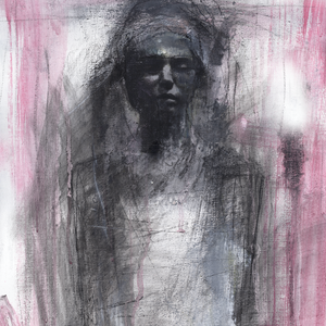 Solitude by Cliff Warner, Acrylic and Charcoal on Canvas