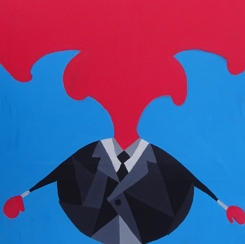 Too Much System by Evaldas Gubinas, Acrylic on Canvas