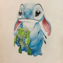 Stitch by Valentina Gomez, Prismacolor on Paper
