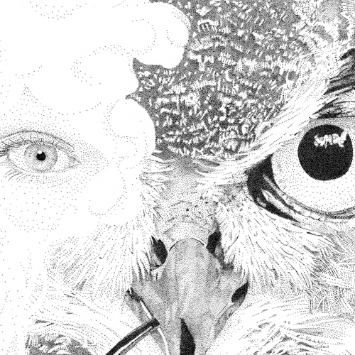 Spirit Animal by Matt Battersby, Stippling on Paper