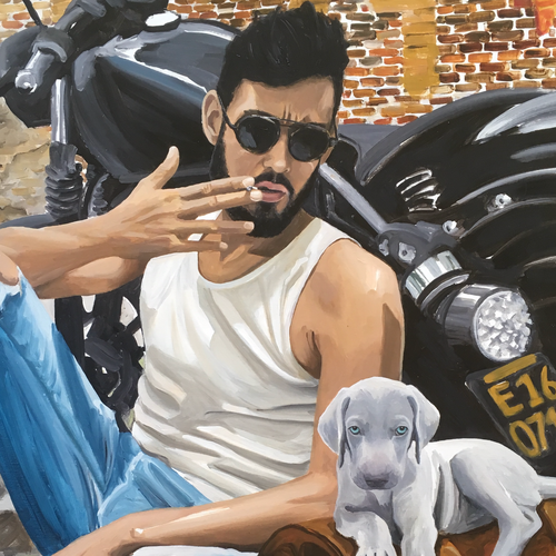 Harry Zona - Wandering Harry by Aurélie Quentin, Oil on Canvas