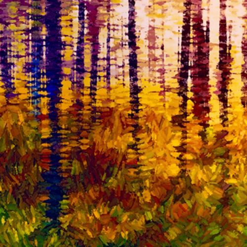 Forest Light by Marion Meadows, Dye Infused Metal