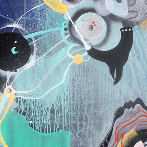 You Can Make the World a Beautiful Place by Elin Bergstø Rossing, Acrylic on Canvas