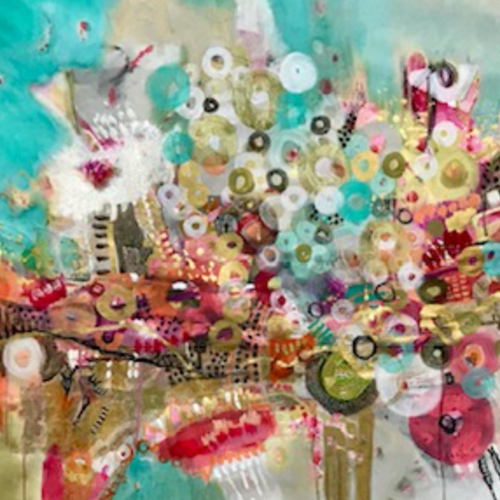 Te Amo Buenos Aires by Maria Marta Crespo, Mixed Media on Canvas