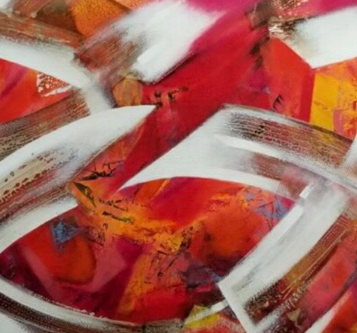 “Aesthetics of the Vició” By Angel Taveras, Acrylic on Canvas