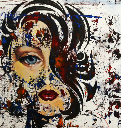 “Eve” By Eugen Bregu, Acrylic on Canvas