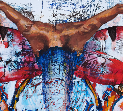 ”Metamorphosis” By Eugen Bregu, Acrylic on Canvas