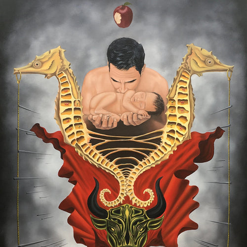 Self Created Man by Beklan Kizilcay, Oil on Canvas