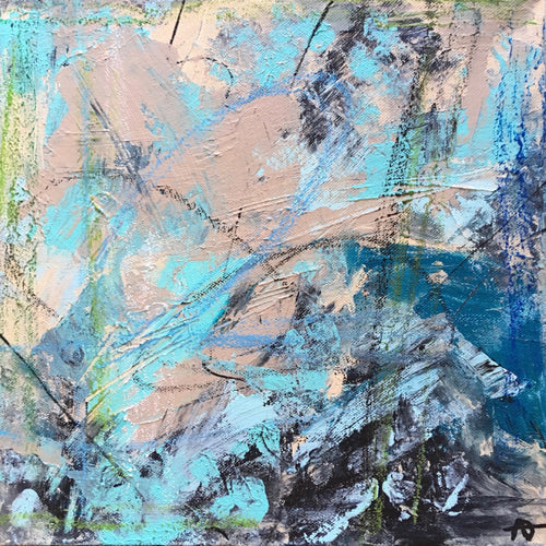 Storm By Anna De Matos, Acrylics and oil pastels On Canvas