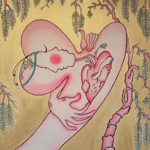 Heart and Soul by SunHe Hong, Acrylic and Oil on Canvas