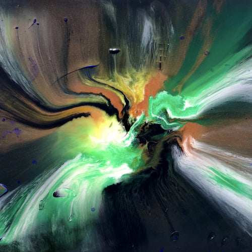 Surrender by Dani B, Acrylic and Resin on Canvas