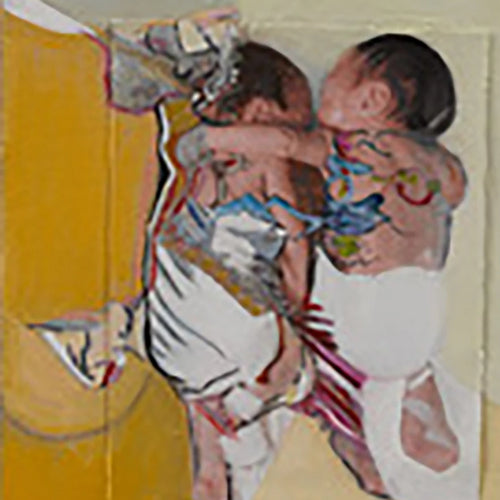 Brielle and Kyrie Jackson of Westminster, MA Aura Pure by Degard, Oil on Wood and Acetate