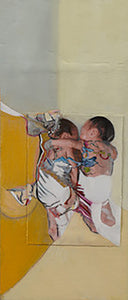 Brielle and Kyrie Jackson of Westminster, MA Aura Pure by Degard, Oil on Wood and Acetate