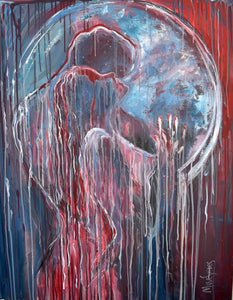 "Touching Soul" By Sandra Va, Acrlyic on Canvas