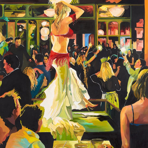 The Party by Julie Eisen-Lester, Oil on Canvas